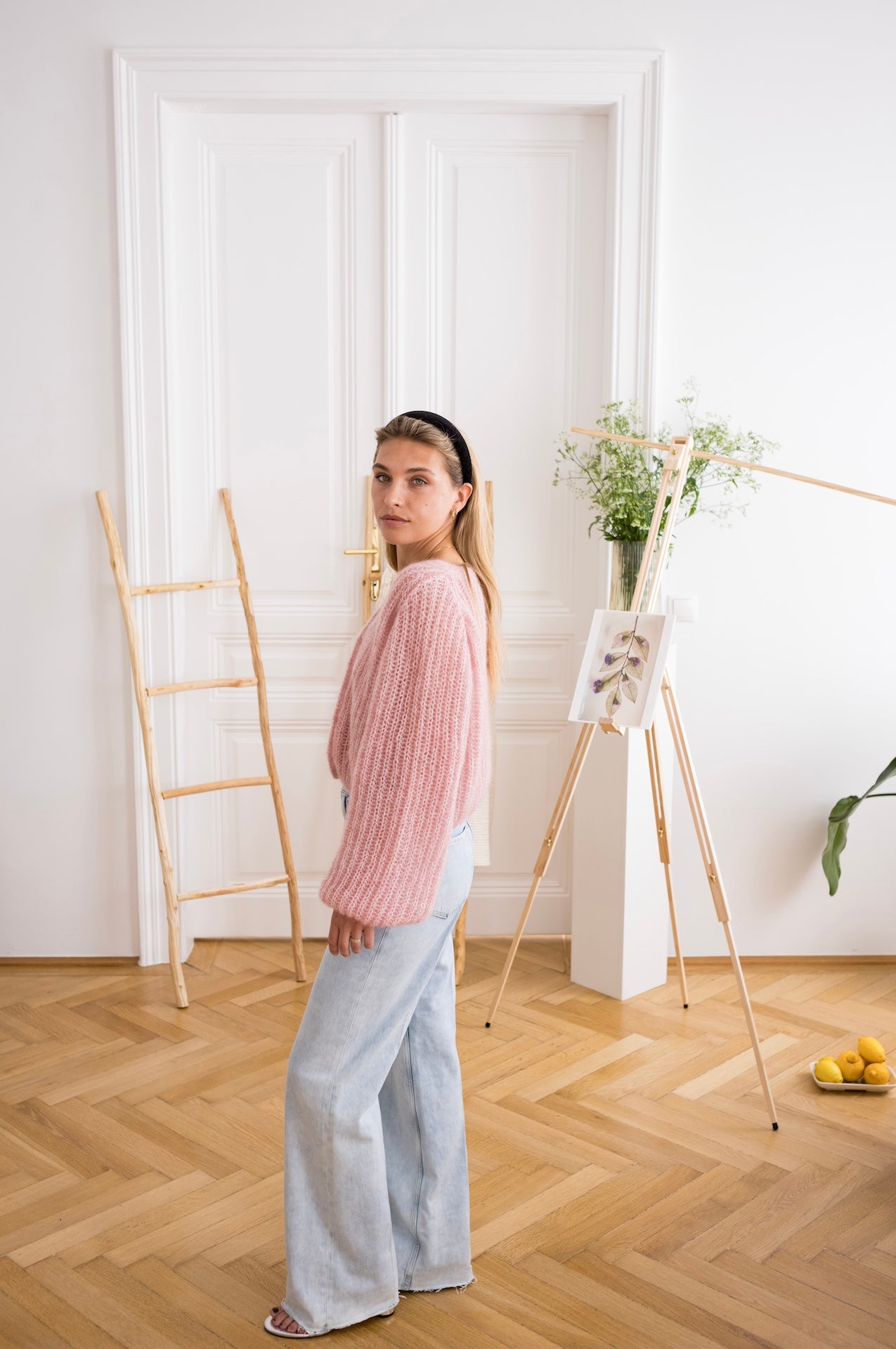 Cardigan Mia Chiné Dusty Rose