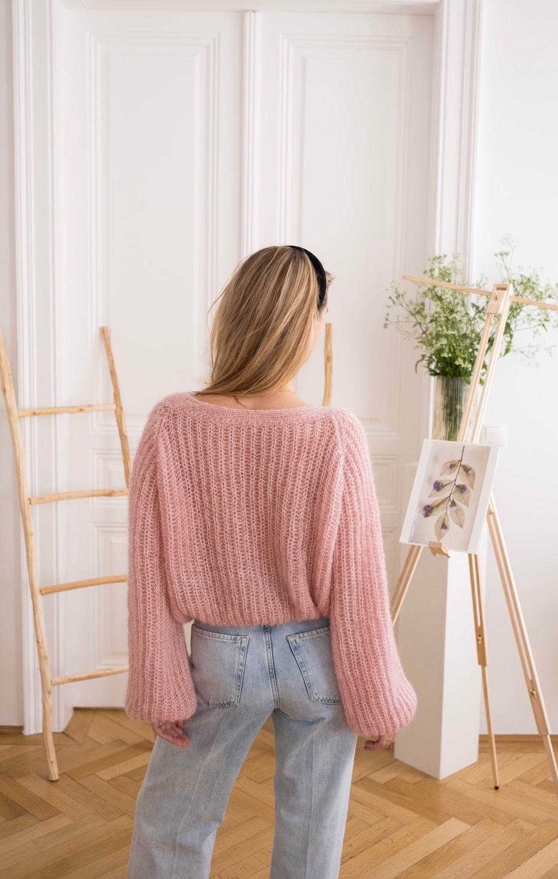 Cardigan Mia Chiné Dusty Rose