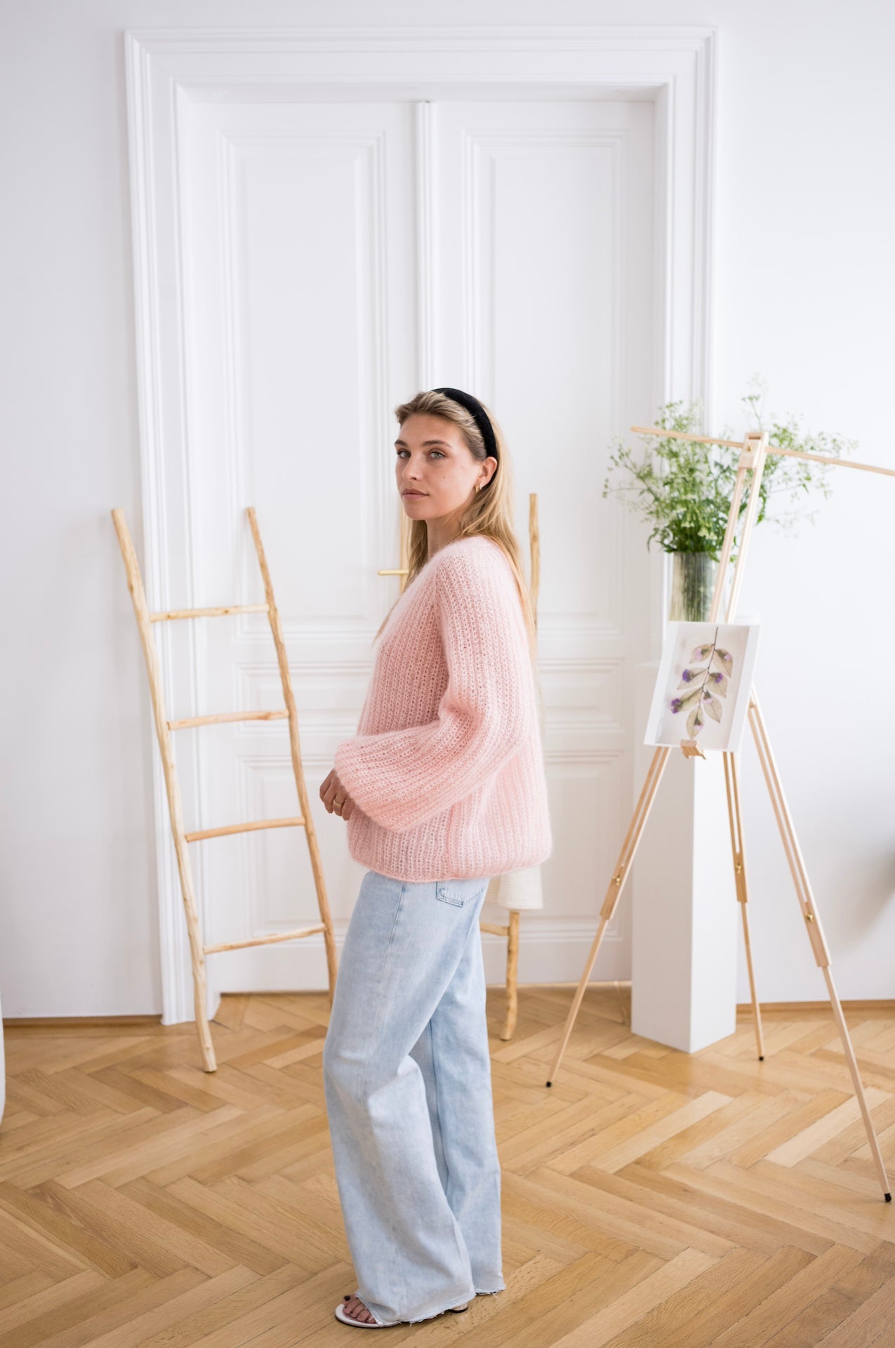 Cardigan Mia Long - Rose Clair