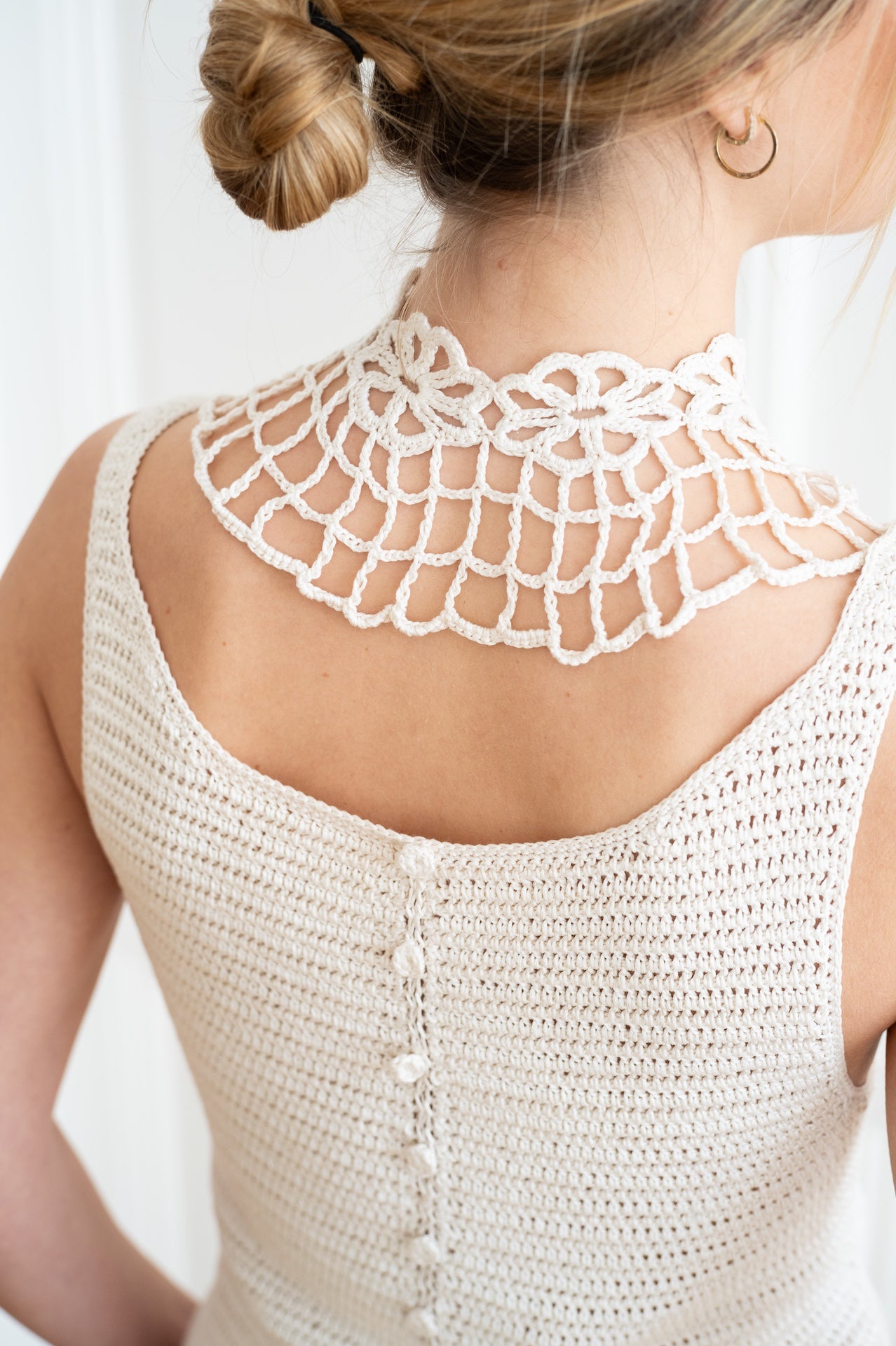 Col Claudine en Crochet de Soie
