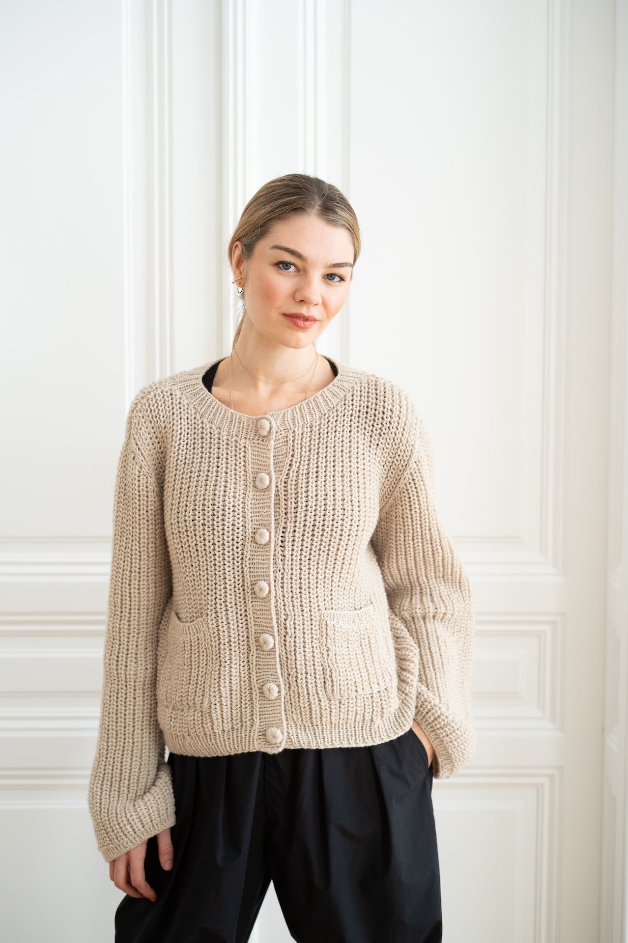Cardigan en cachemire  Mimi - Beige