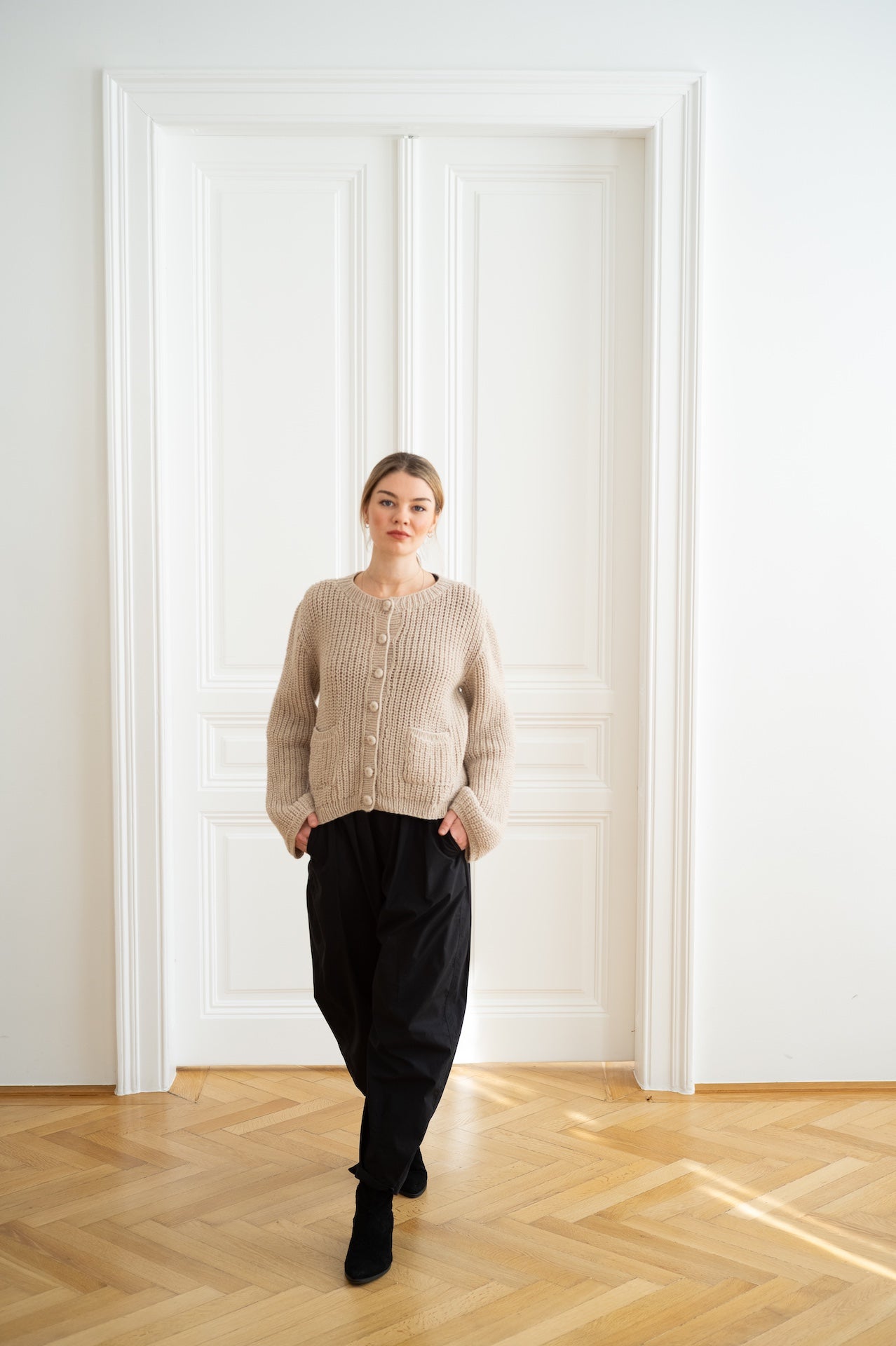 Cardigan en cachemire  Mimi - Beige