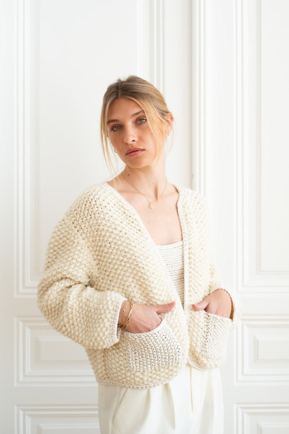Cardigan Aria Blanc - VUUNA SPECIALS