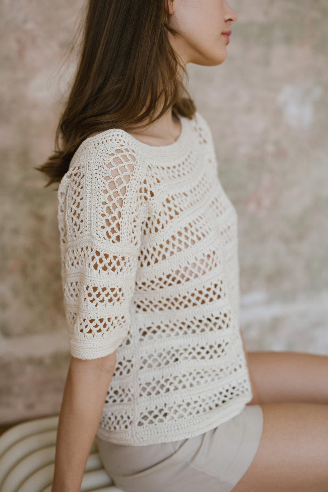 Ely Top Ecru * Pre-Order