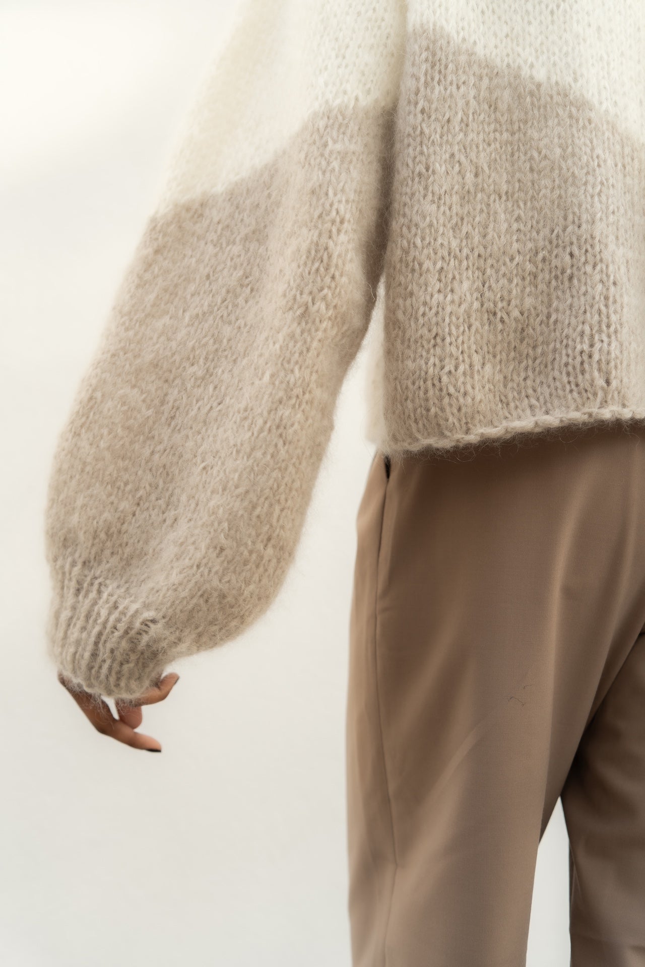 Bibi Sweater White Beige - Vuuna Essential