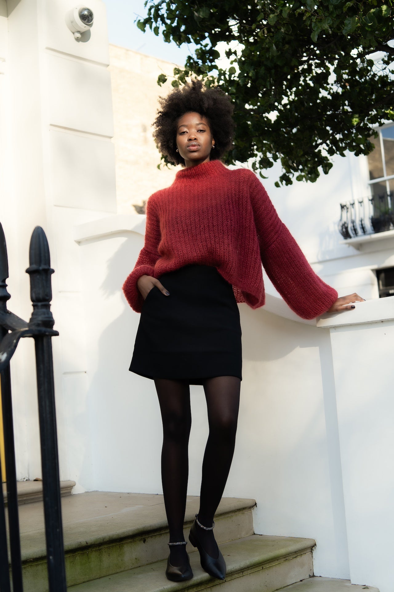 Helen Sweater Cherry Red