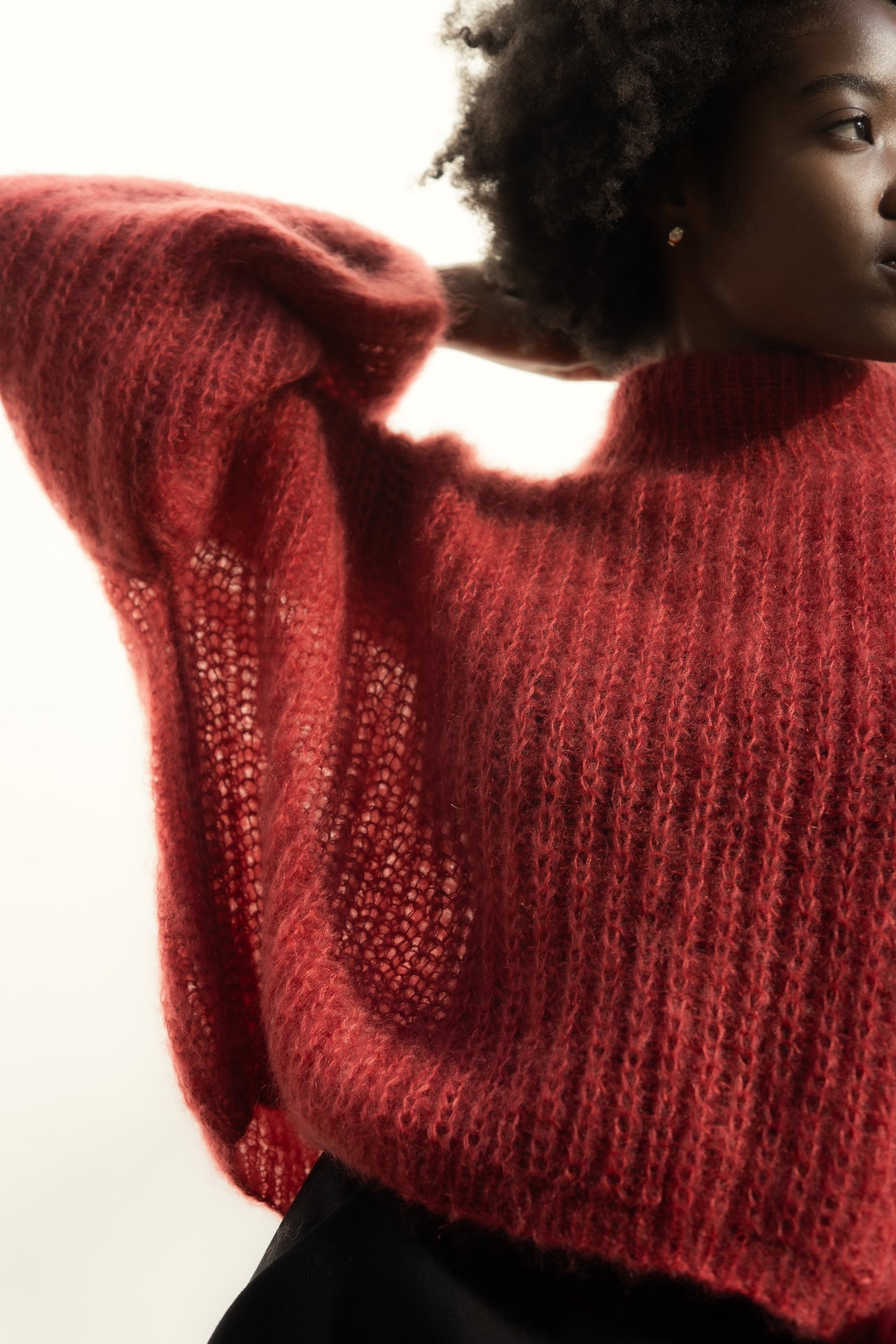 Helen Sweater Cherry Red