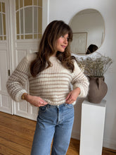 Lade das Bild in den Galerie-Viewer, Eleonore Striped White Beige - Vuuna &amp; Laureen *Pre-Order
