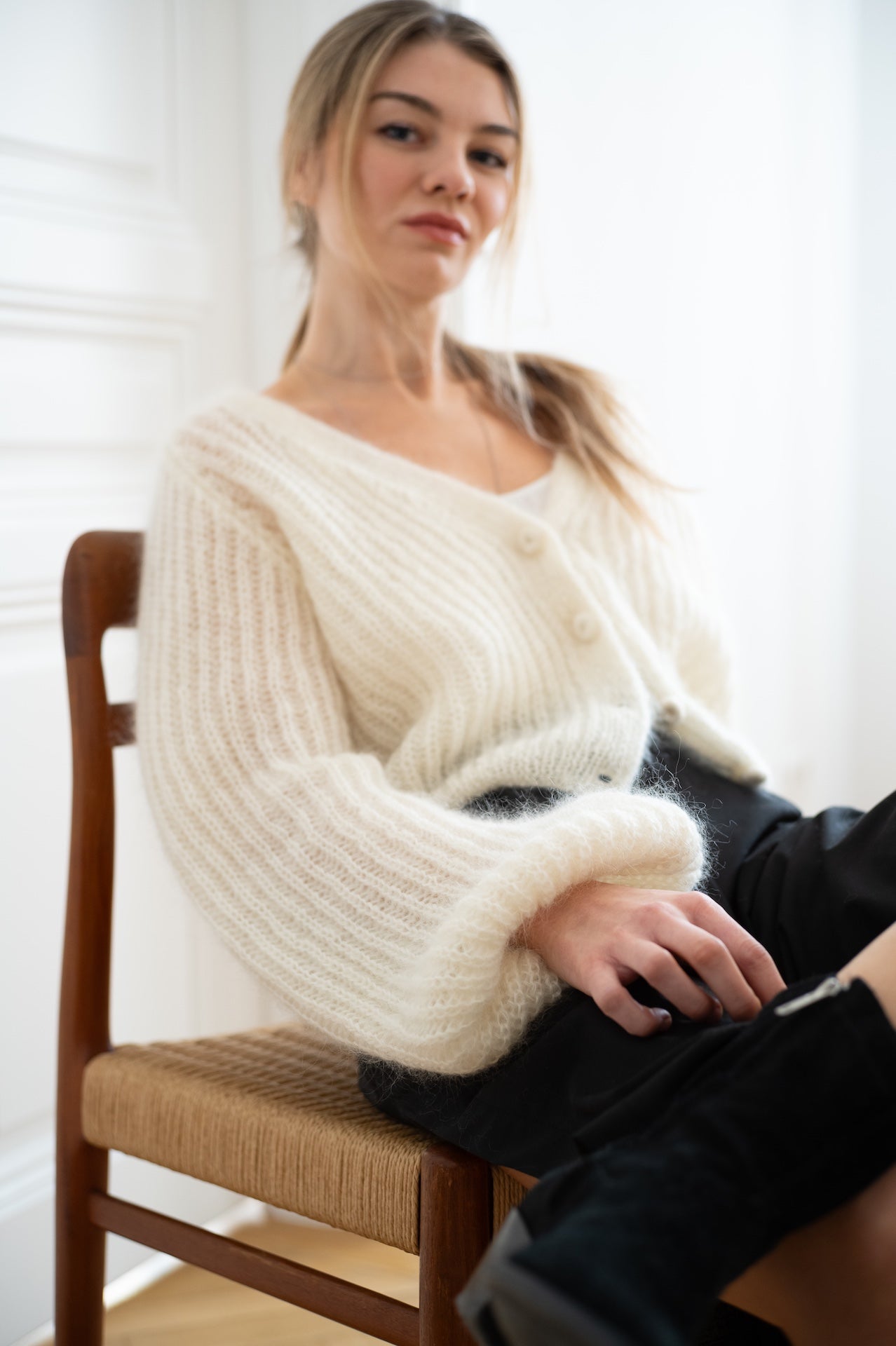 Cardigan Mia Ecru - VUUNA Essential