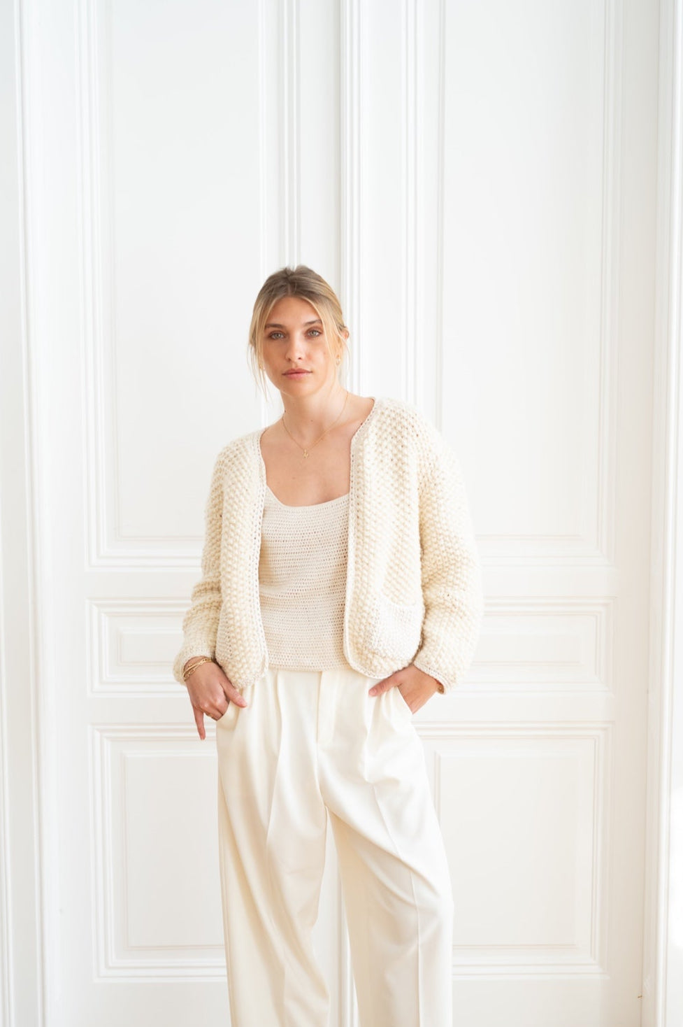 Cardigan Aria Blanc - VUUNA SPECIALS 
