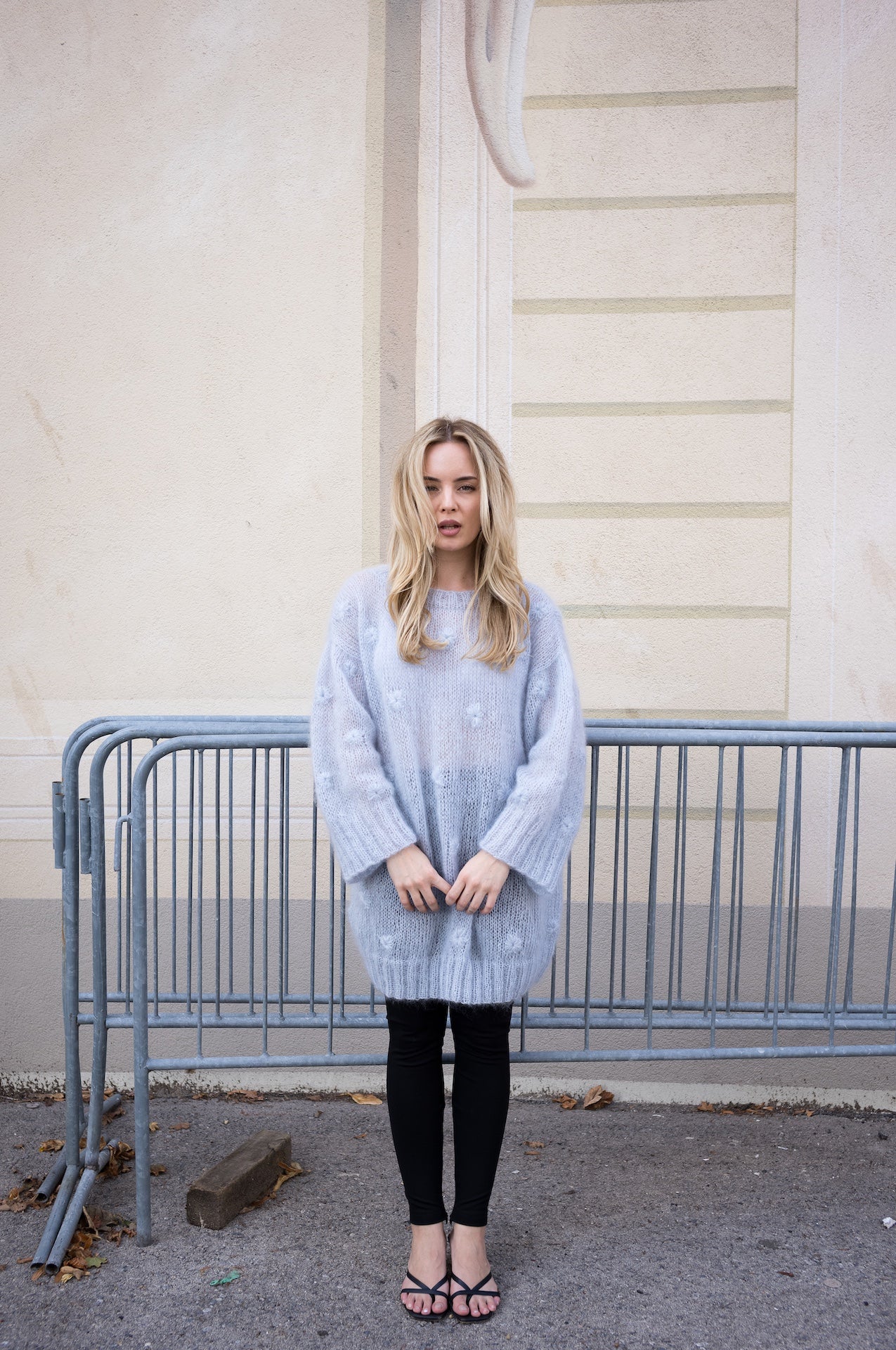 Button Sweater Gray - VUUNA & VIENNA *Pre-Order