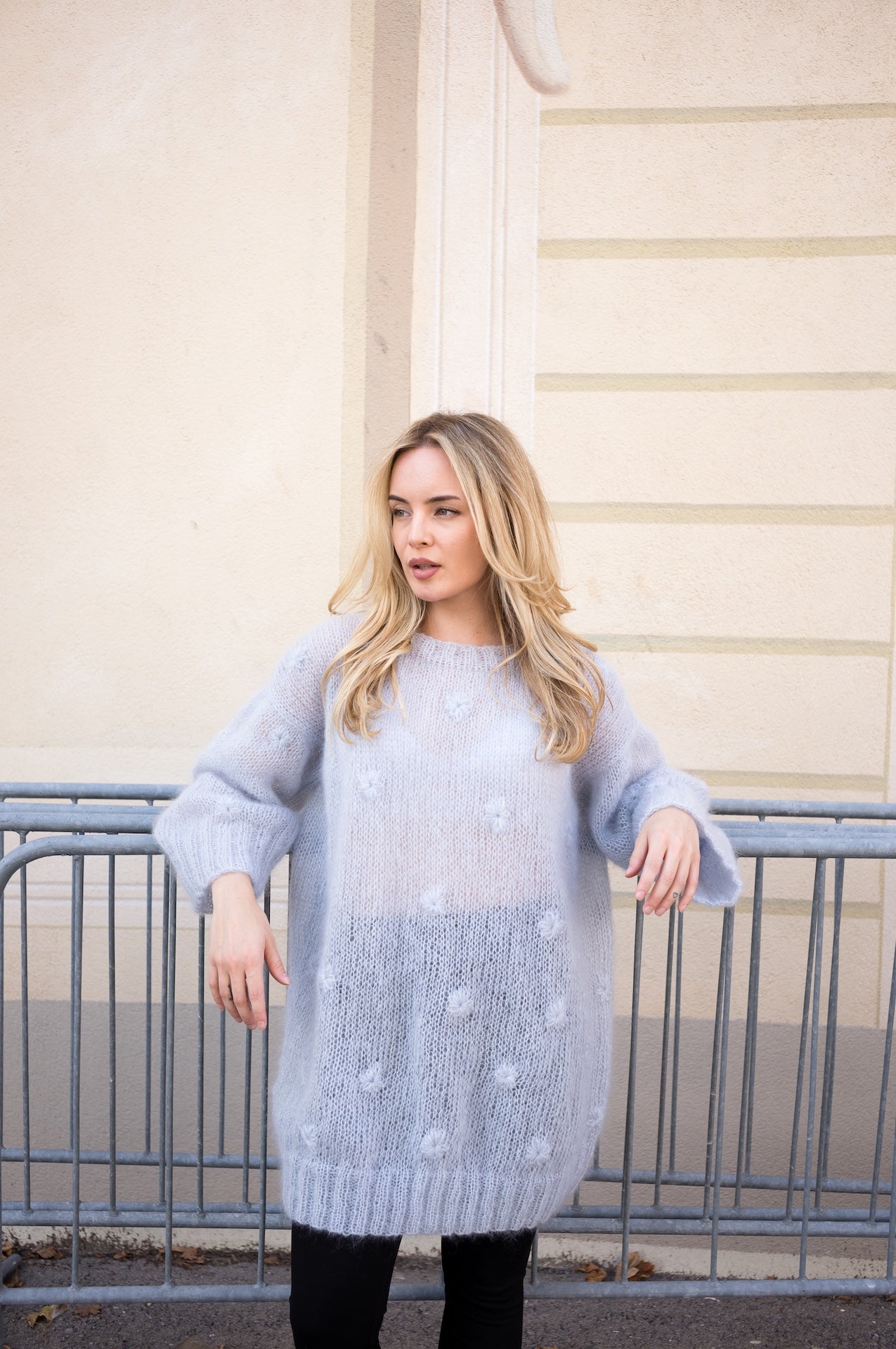 Button Sweater Gray - VUUNA & VIENNA *Pre-Order