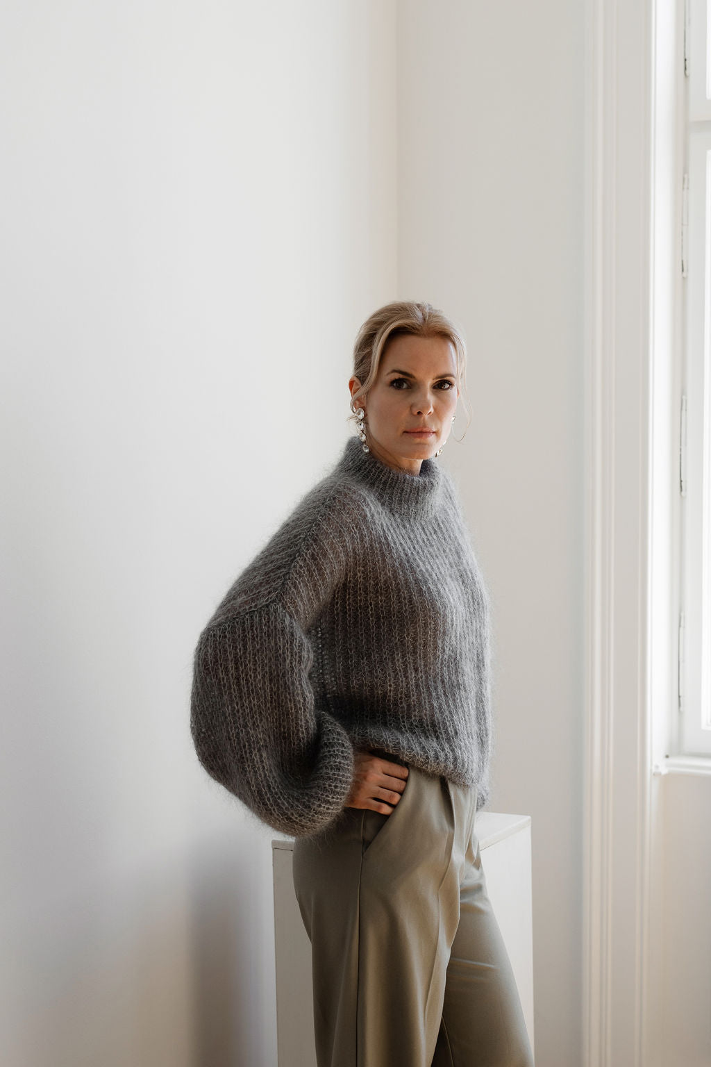 Helen Sweater Mottled Grey