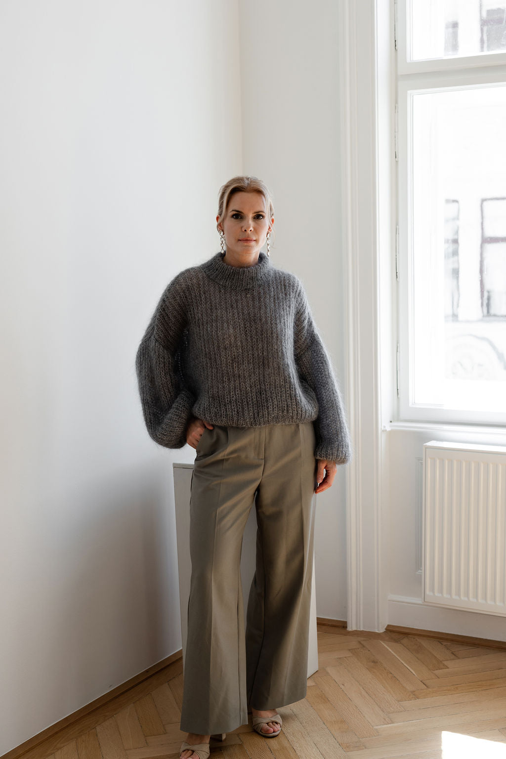 Helen Sweater Mottled Grey