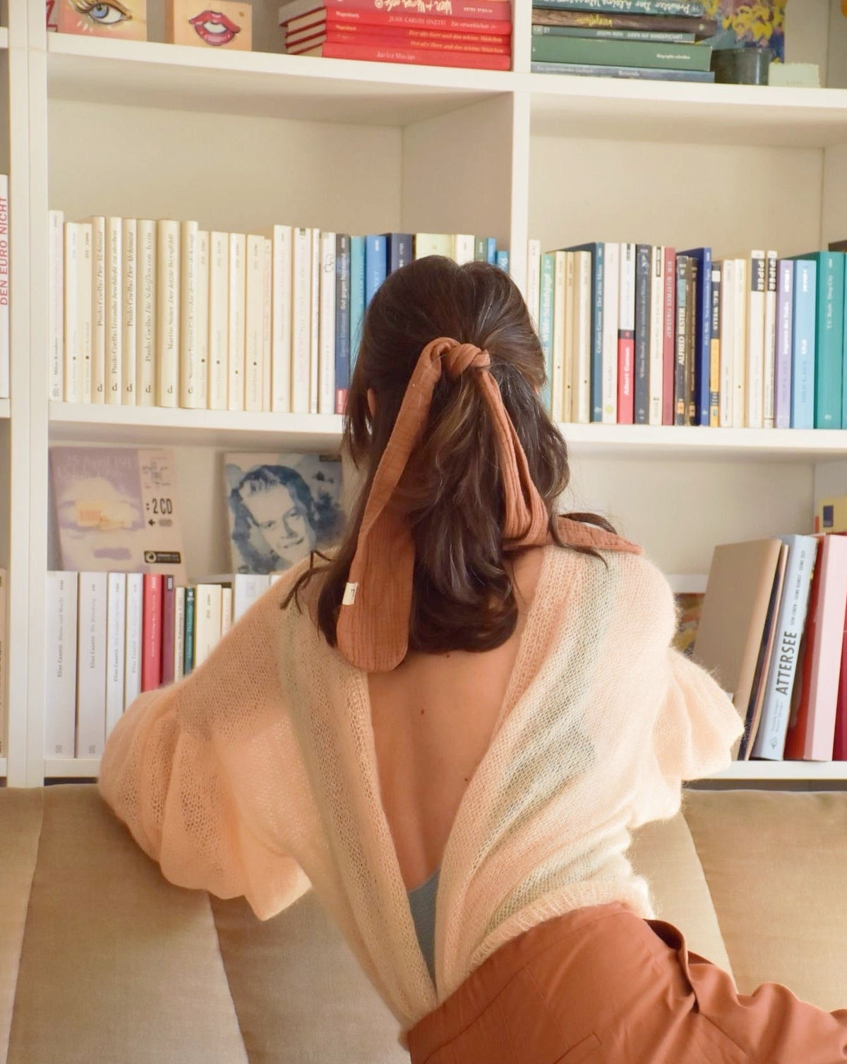 Bubi Short Cardigan Peach
